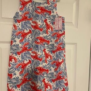 Tommy Bahama Red and Blue Patterned Dress